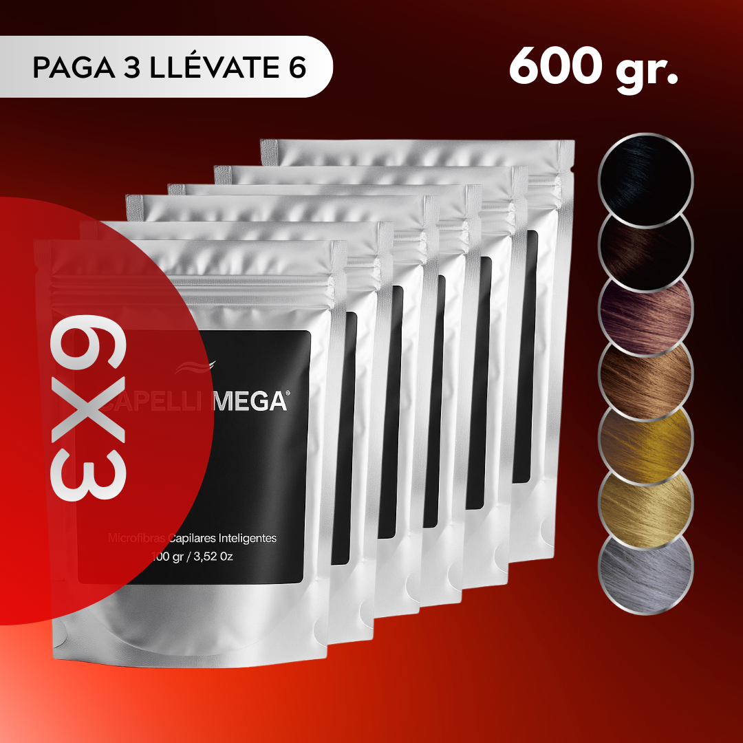 6X3 CAPELLI MEGA® 100 gr. (600 gr.)